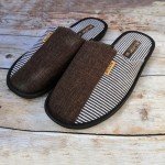 Мужские текстильные закрытые тапочки БЕЛСТА 559 коричневые