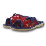 Комнатные детские тапочки для девочки с бантом БЕЛСТА (BELSTA) B3004 красные
