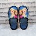 Комнатные фетровые тапочки для девочек ручной работы VENDS (модель 838bl)