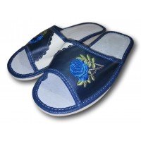 Комнатные женские кожаные тапочки Polmar P150