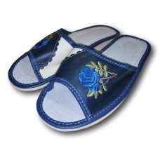 Кімнатні жіночі шкіряні тапочки Polmar P150