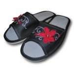 Комнатные женские кожаные тапочки Polmar P151