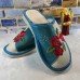Комнатные женские кожаные тапочки Polmar (P227gr)