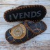 Комнатные женские фетровые тапочки ручной работы VENDS  (модель 581W)