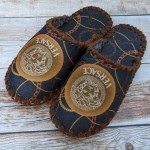 Комнатные фетровые женские тапочки ручной работы VENDS 581W 40/41 размера