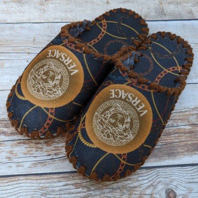 Комнатные женские фетровые тапочки ручной работы VENDS  (модель 581W)